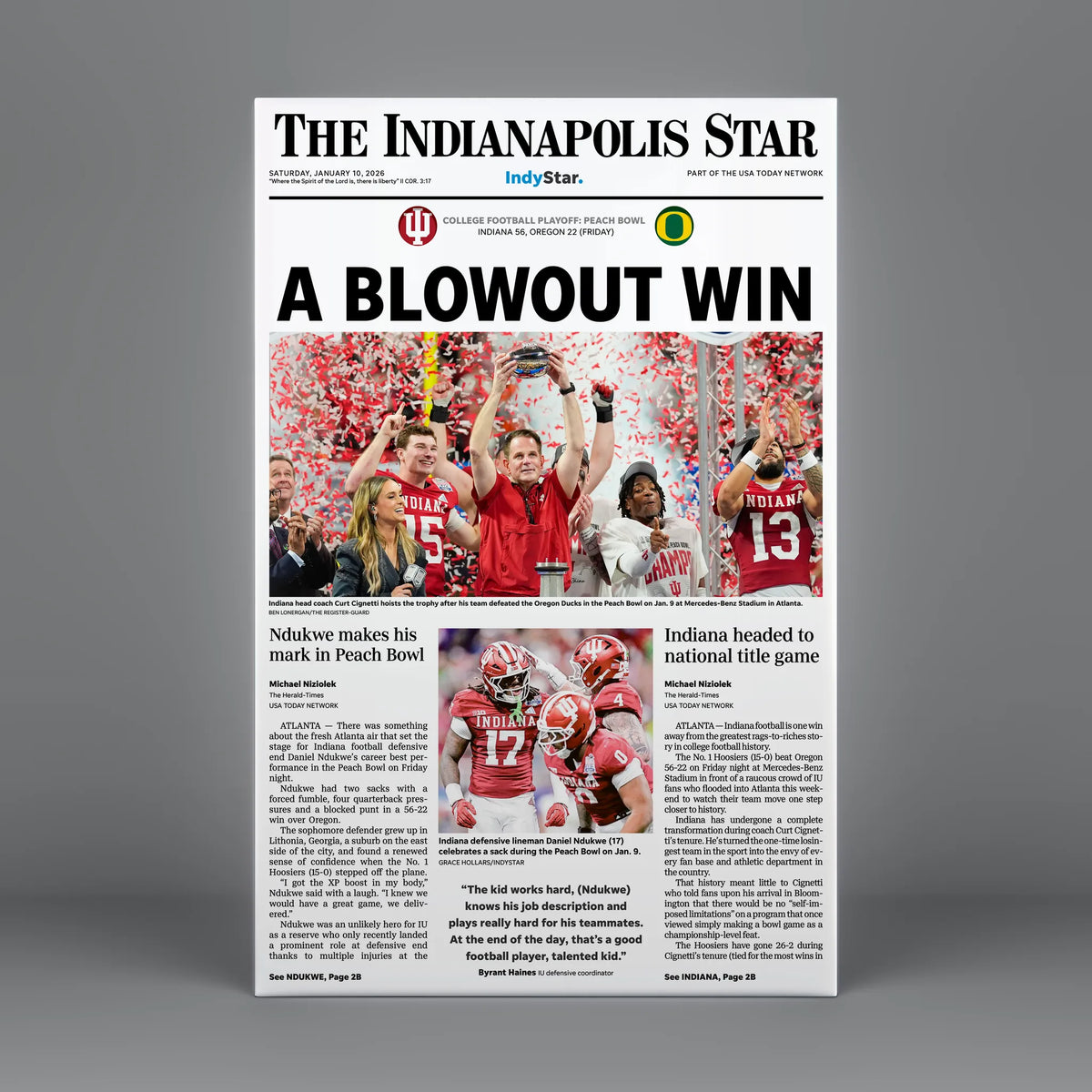 A Blowout Win