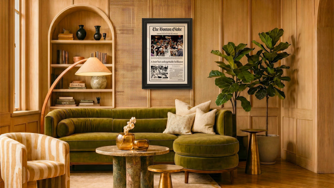 Finals Bound shown framed on a wall