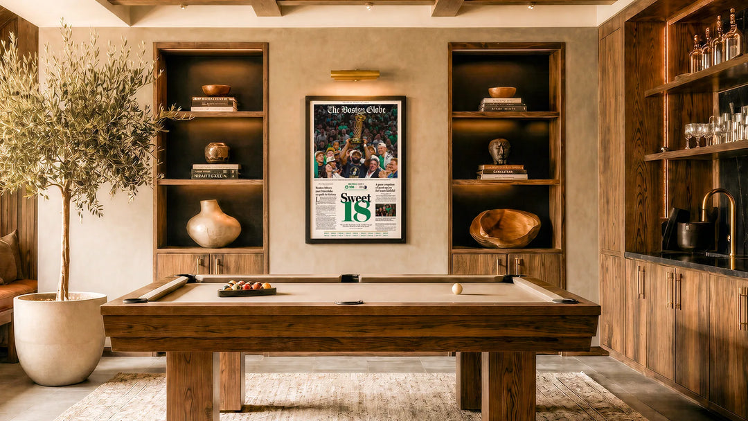 Sweet 18 shown framed on a wall